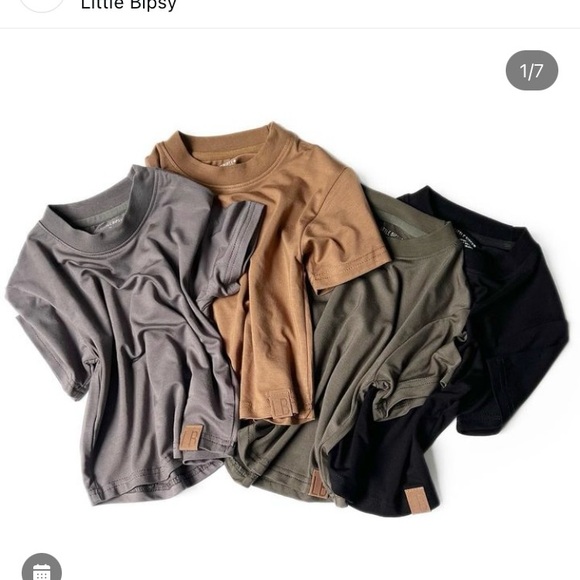 SOLD-New w tags Little Bipsy bamboo oversized tee - Picture 2 of 3